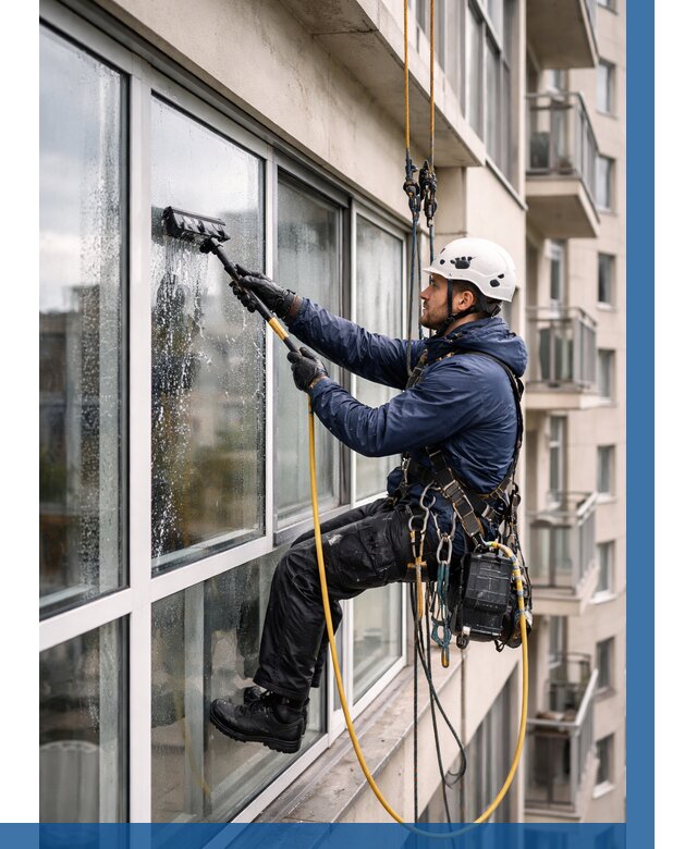 Мойка балконного остекления в Ступине от 3638 р. | ВЫСОТНИК-Стп