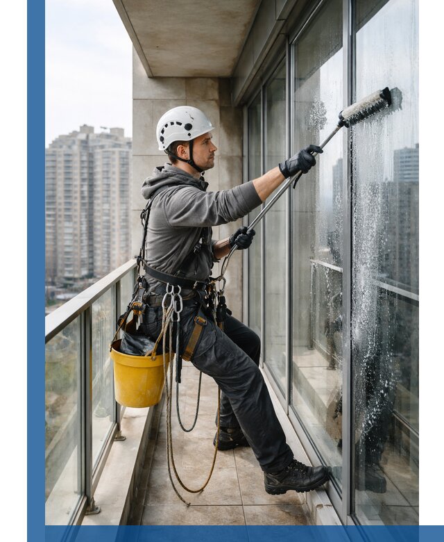 Профессиональная мойка балконного остекления в Ступине