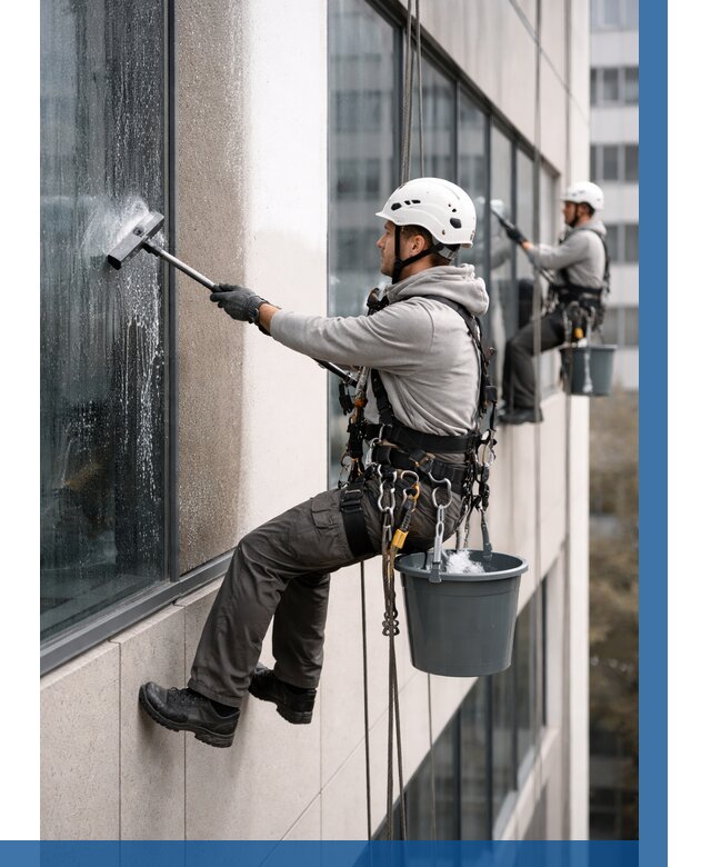 Мойка фасадов зданий в Ступине под ключ от 364 р. | ВЫСОТНИК-Стп