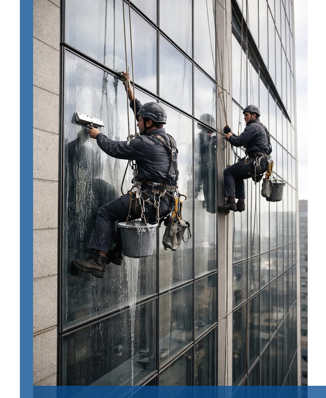 Профессиональная мойка стеклянных фасадов зданий в Ступине