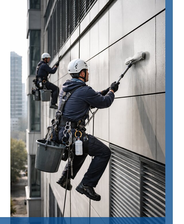 Мойка вентилируемого фасада в Ступине от 260 р. | ВЫСОТНИК-Стп