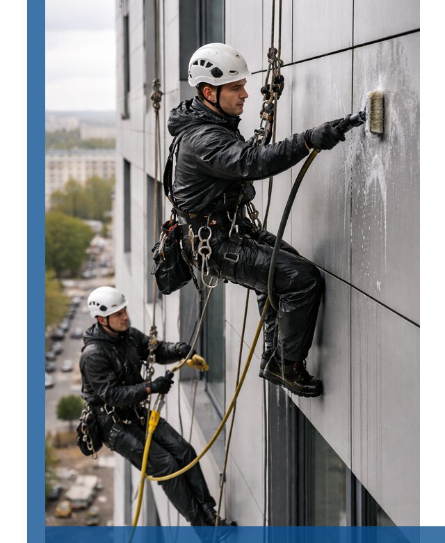 Профессиональная мойка фасада из композита в Ступине