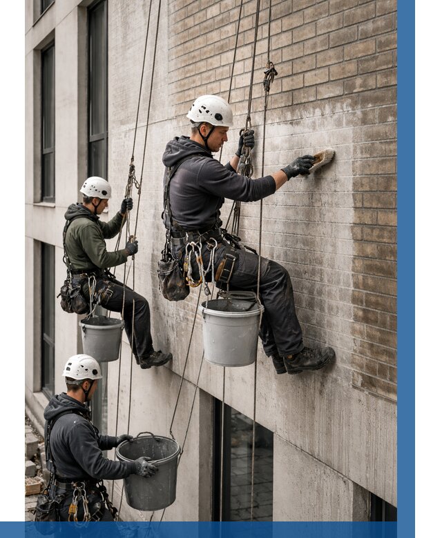 Удаление высолов с фасада в Ступине от 260 р. | ВЫСОТНИК-Стп