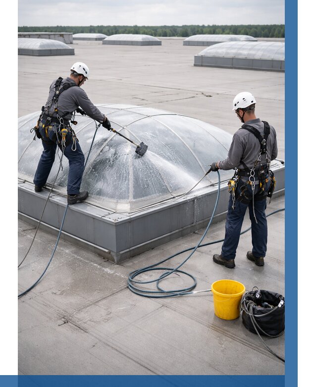 Мойка зенитных фонарей в Ступине, заказать от 4677 р. | ВЫСОТНИК-Стп