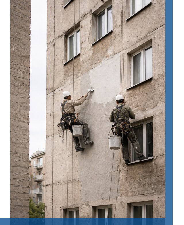 Косметический ремонт фасада в Ступине от 1143 р. | ВЫСОТНИК-Стп