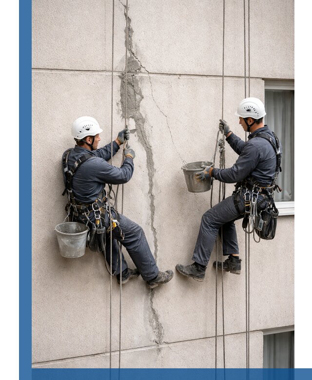 Заделка трещин на фасаде в Ступине с гарантийным ремонтом