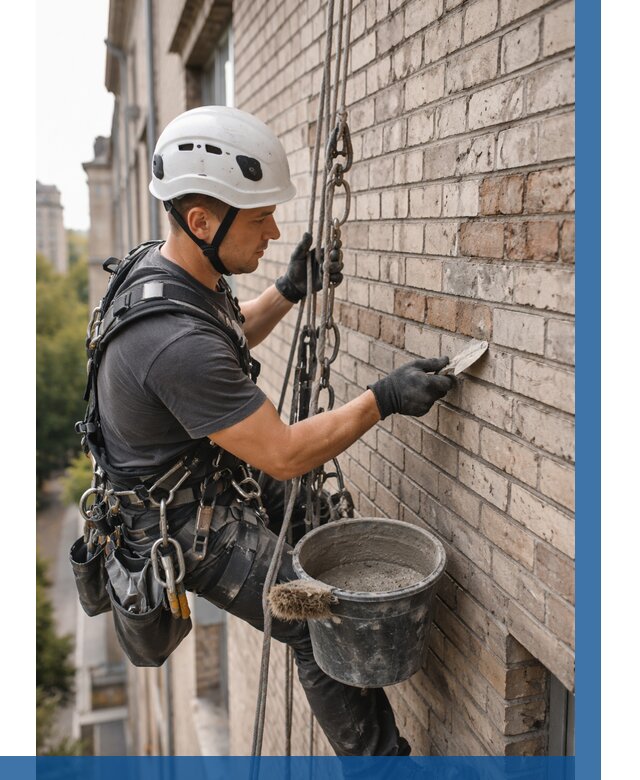 Ремонт кирпичной кладки фасада в Ступине от 1871 р. | ВЫСОТНИК-Стп