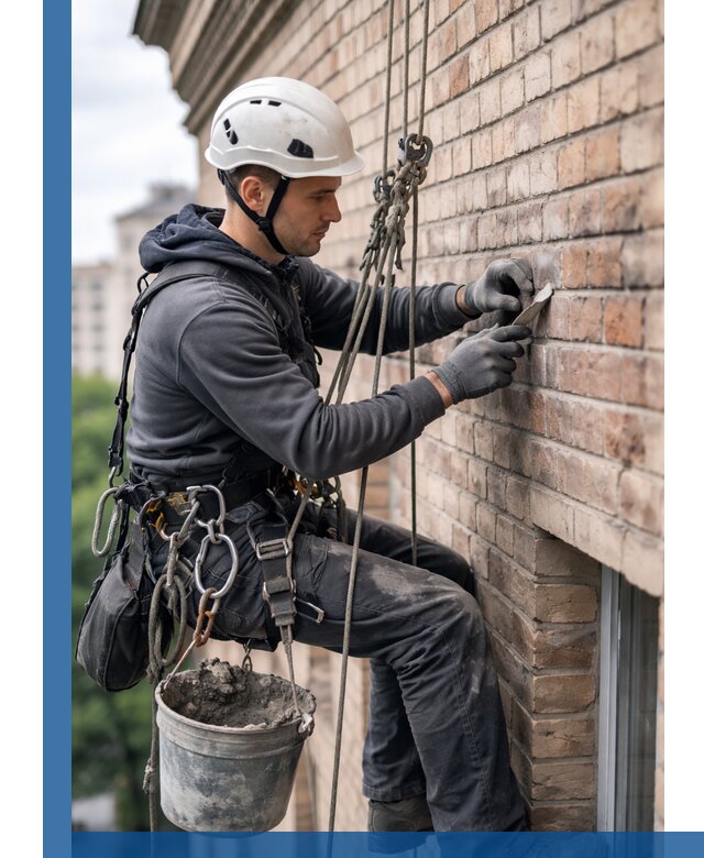 Качественный ремонт кирпичной кладки фасада в Ступине с гарантией