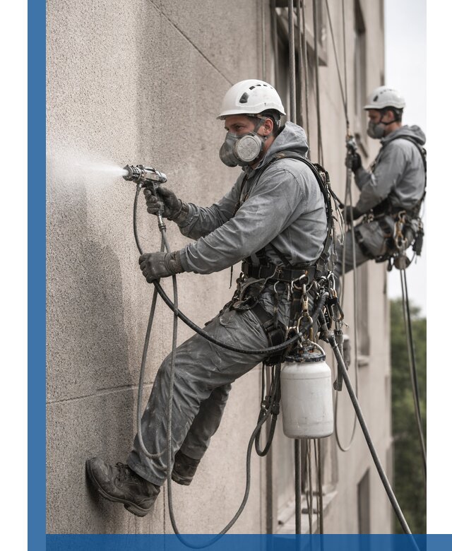 Безвоздушная покраска фасадов зданий в Ступине профессионально