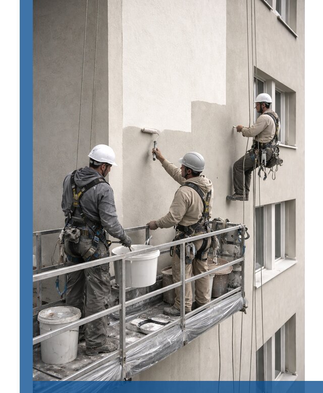 Покраска оштукатуренного фасада в Ступине под ключ с гарантией