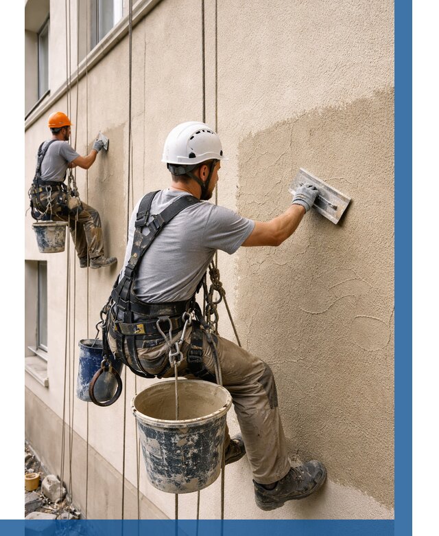 Декоративная штукатурка фасада в Ступине от 1247 р. | ВЫСОТНИК-Стп