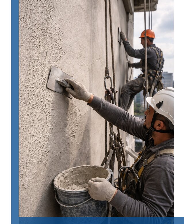 Декоративная штукатурка фасада с утеплением и защитой в Ступине