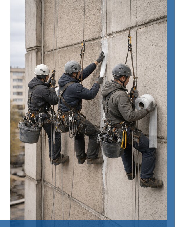 Ремонт межпанельных швов в Ступине от 780 р. | ВЫСОТНИК-Стп