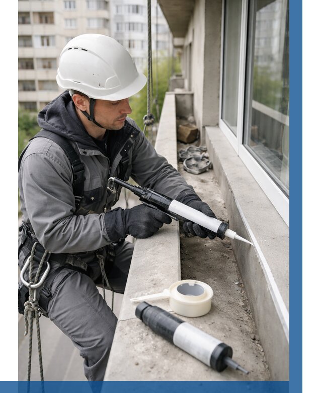 Герметизация швов лоджии в Ступине от 4677 р. | ВЫСОТНИК-Стп