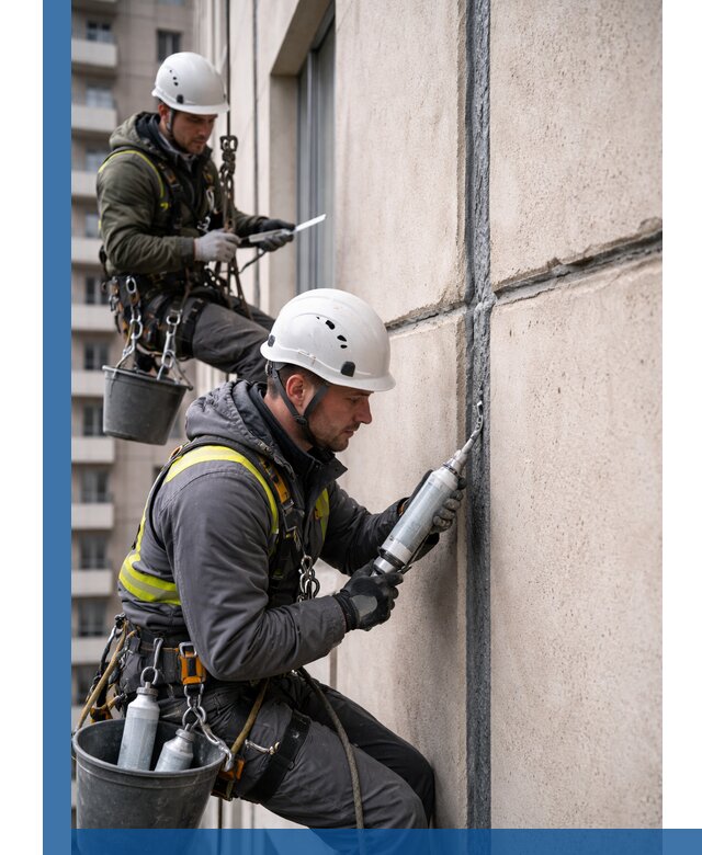 Герметизация деформационных швов фасада в Ступине качественно