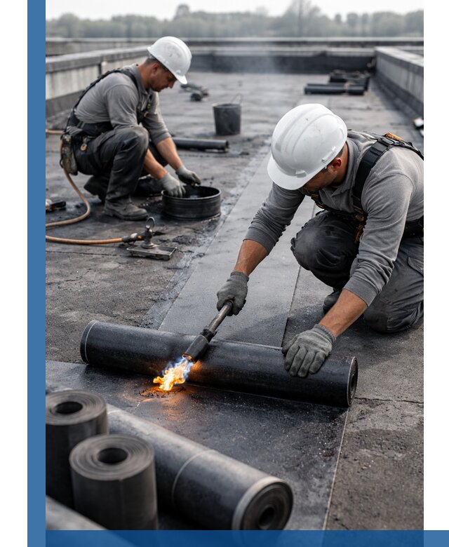 Ремонт рулонной кровли в Ступине герметизация и восстановление