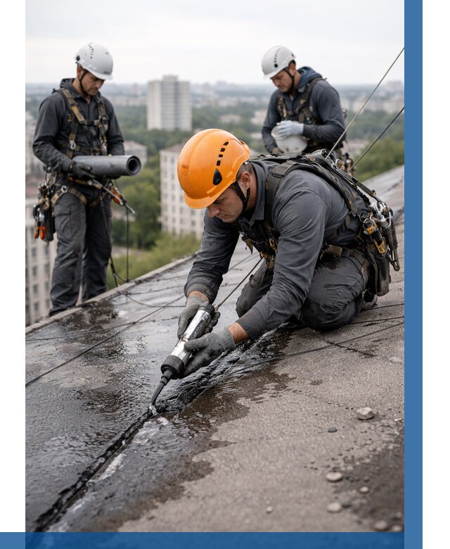 Устранение протечек кровли в Ступине от 12473 р. | ВЫСОТНИК-Стп