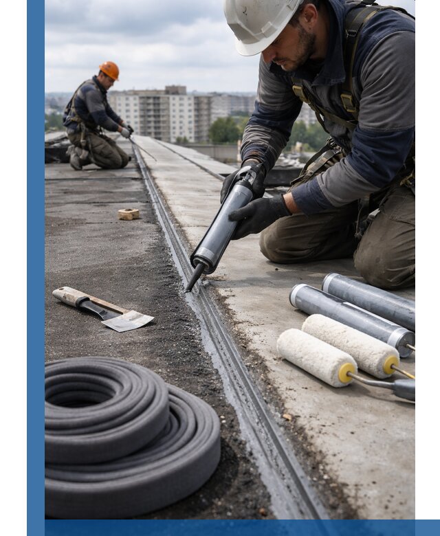 Герметизация швов кровли в Ступине с гарантией герметичности