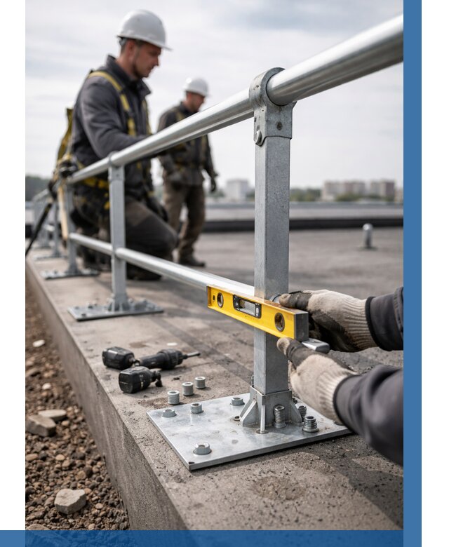 Монтаж кровельного ограждения в Ступине от 1247 р. | ВЫСОТНИК-Стп