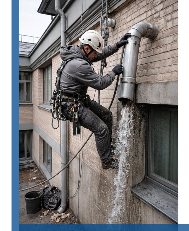 Профессиональная прочистка водосточных труб в Ступине с гарантией