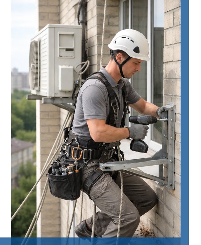 Установка кронштейнов кондиционера в Ступине от 3638 р. | ВЫСОТНИК-Стп