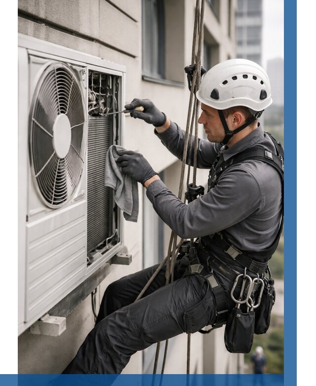 Обслуживание внешнего блока кондиционера в Ступине от 2806 р.ВЫСОТНИК-Стп