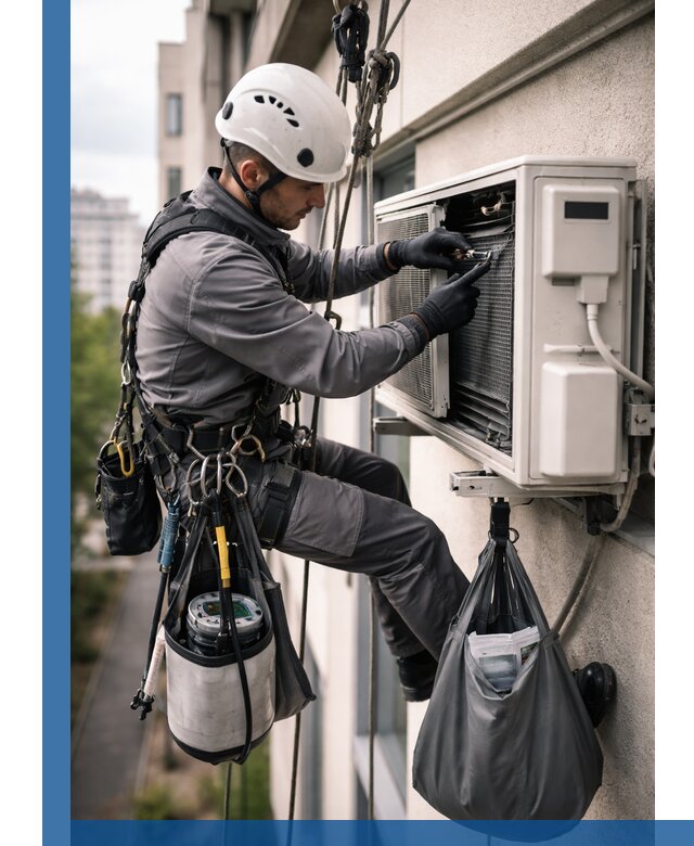 Обслуживание внешнего блока кондиционера в Ступине профессионально