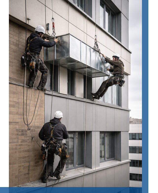 Монтаж воздуховодов на фасаде в Ступине от 1559 р. | ВЫСОТНИК-Стп