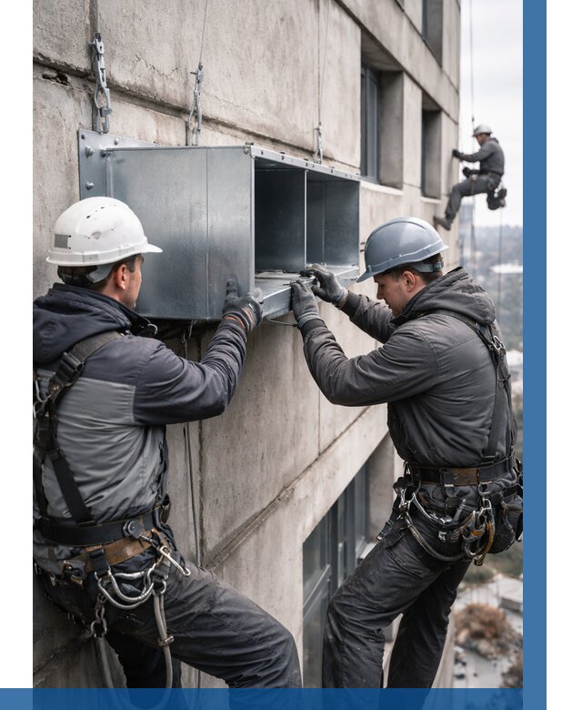 Монтаж вентиляционных коробов в Ступине от 3118 р. | ВЫСОТНИК-Стп