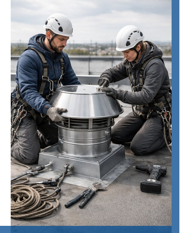 Установка дефлекторов на кровле в Ступине от 4677 р. | ВЫСОТНИК-Стп