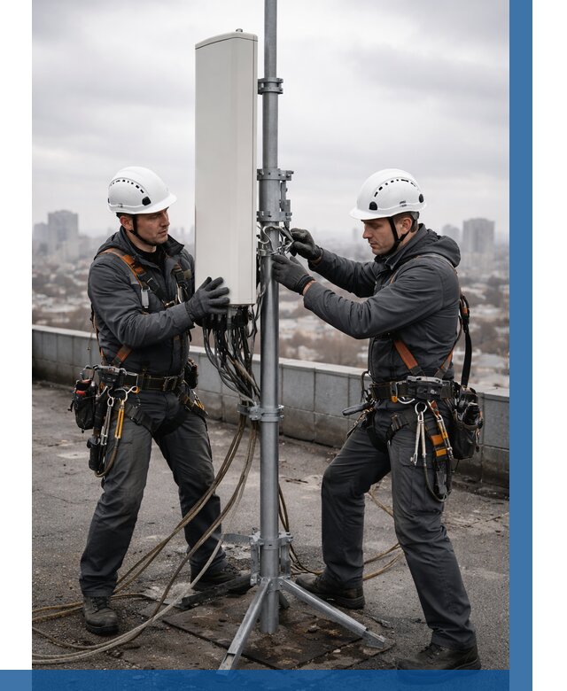 Монтаж антенн связи на крыше в Ступине от 8835 р. | ВЫСОТНИК-Стп