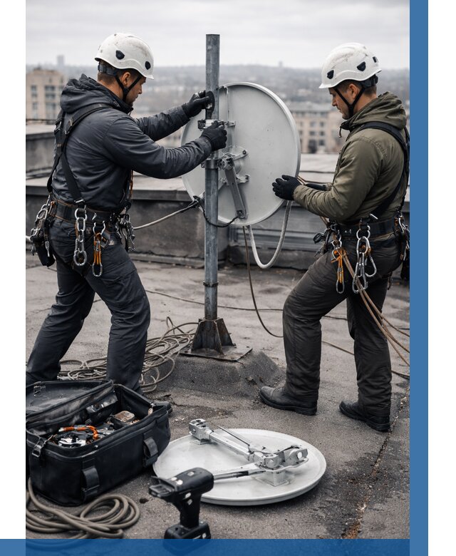 Демонтаж антенн на крыше в Ступине от 4677 р. | ВЫСОТНИК-Стп