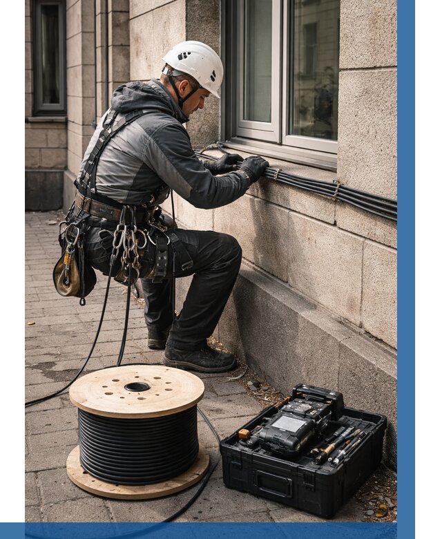 Прокладка оптоволоконного кабеля в Ступине от 832 р. | ВЫСОТНИК-Стп