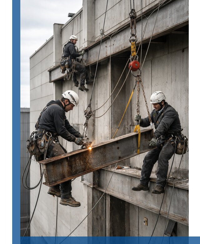 Демонтаж металлоконструкций на высоте в Ступине под ключ