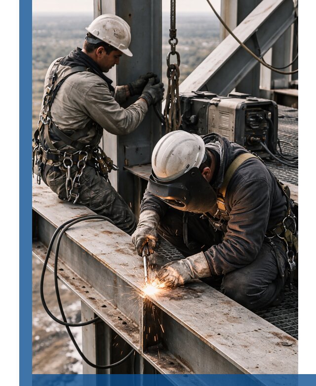 Высотные сварочные работы в Ступине для промышленных объектов