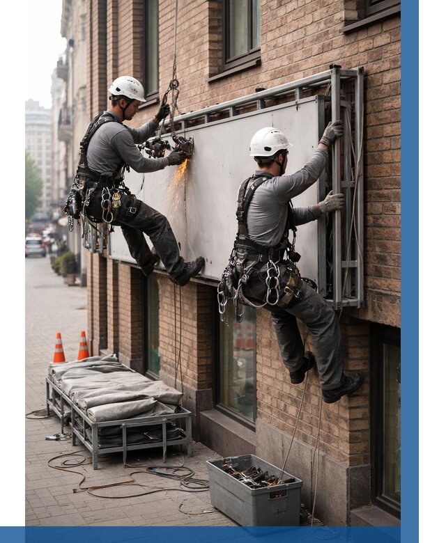 Демонтаж рекламной вывески в Ступине от 6756 р. | ВЫСОТНИК-Стп