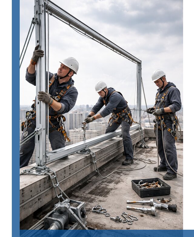 Монтаж крышных рекламных конструкций под ключ в Ступине