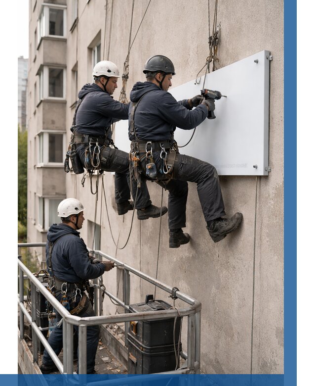 Монтаж табличек и указателей в Ступине от 3638 р. | ВЫСОТНИК-Стп