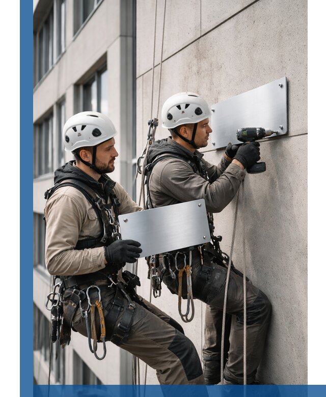 Монтаж табличек и указателей в Ступине для зданий и сооружений