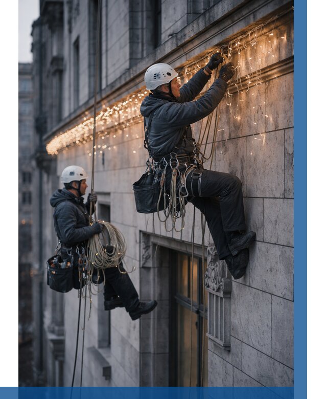 Монтаж новогодней иллюминации в Ступине от 8835 р. | ВЫСОТНИК-Стп