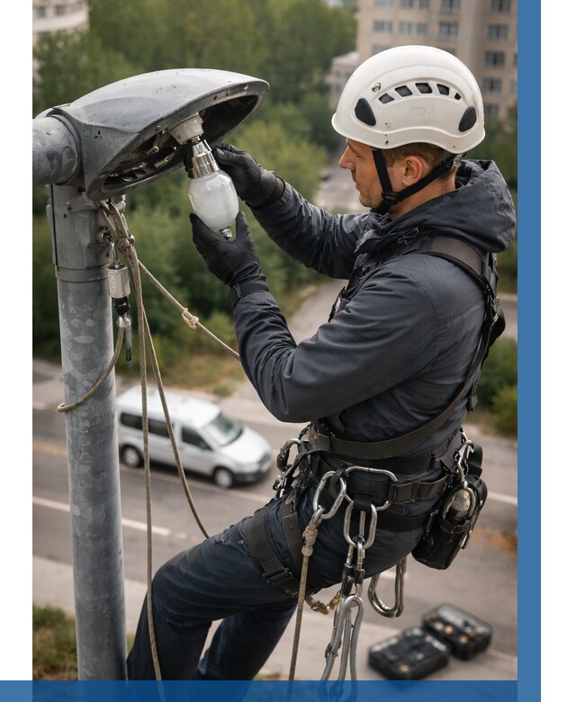 Замена ламп на высоте в Ступине от 2599 р. | ВЫСОТНИК-Стп