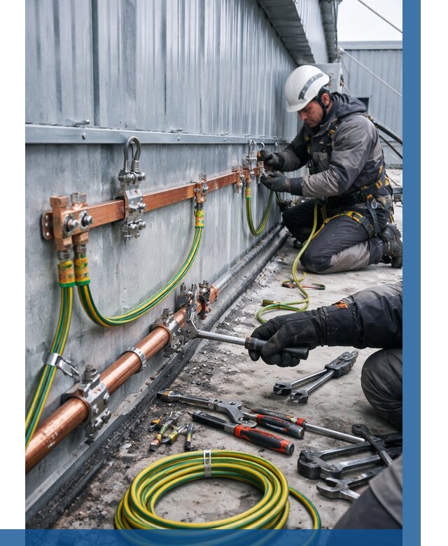 Монтаж заземления здания в Ступине от 25985 р. | ВЫСОТНИК-Стп