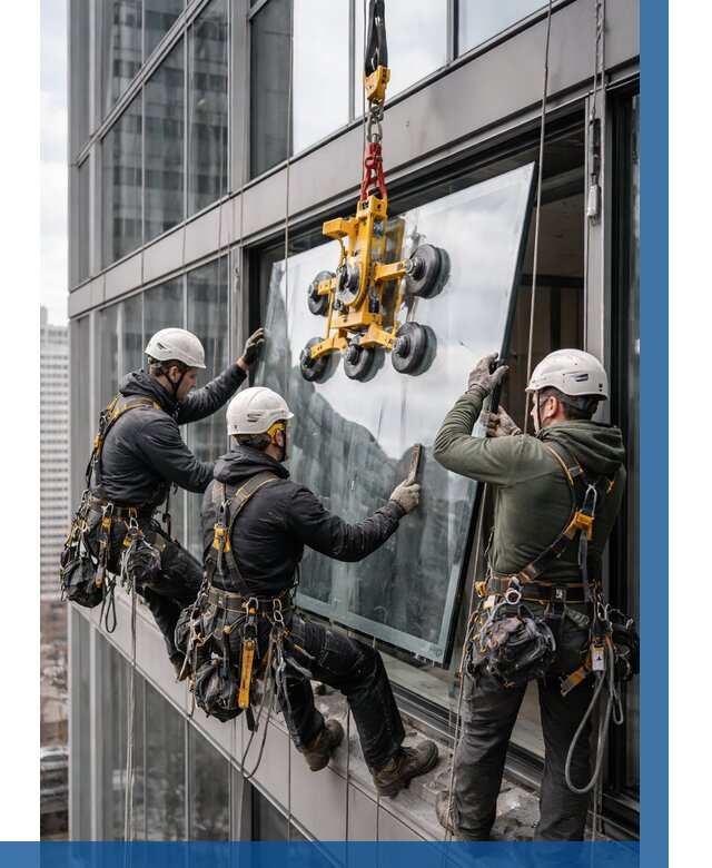 Фасадное остекление зданий под ключ в Ступине от 10394 р. | ВЫСОТНИК-Стп