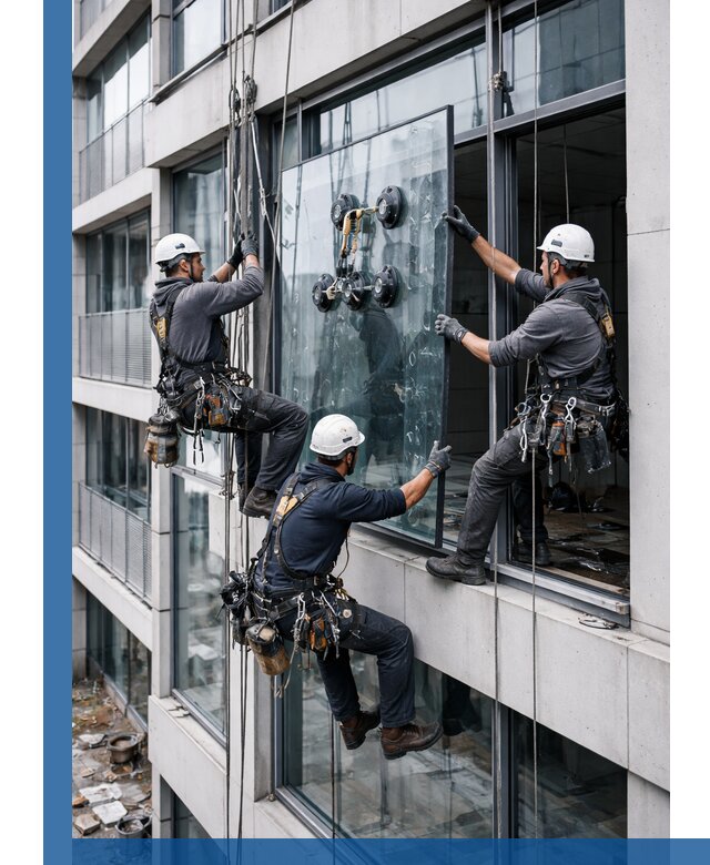 Фасадное остекление и монтаж витражей зданий в Ступине под ключ