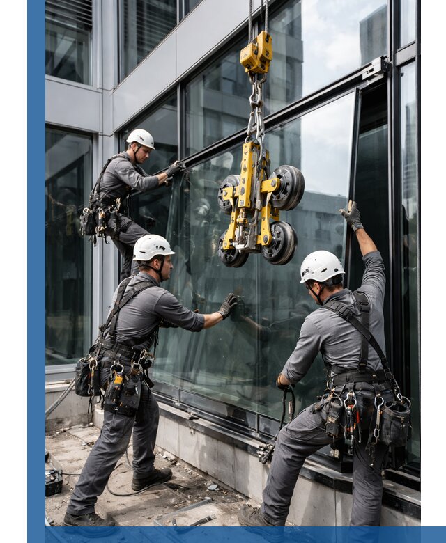 Структурное остекление фасадов в Ступине монтаж и обслуживание