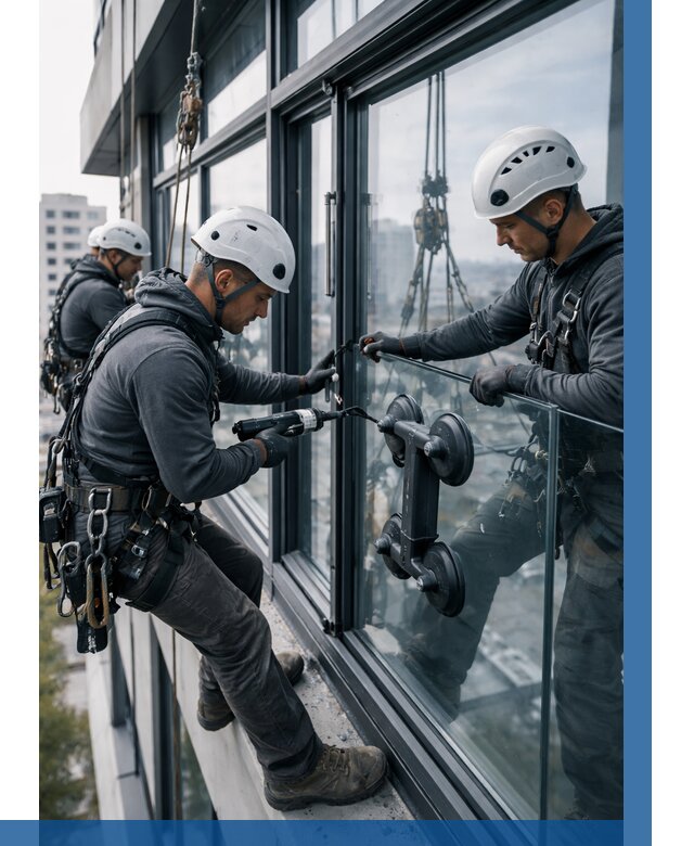 Витражное остекление зданий в Ступине от 3638 р. | ВЫСОТНИК-Стп