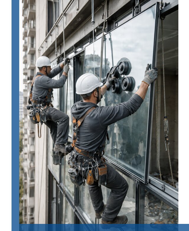 Витражное остекление фасадов и лоджий в Ступине под ключ