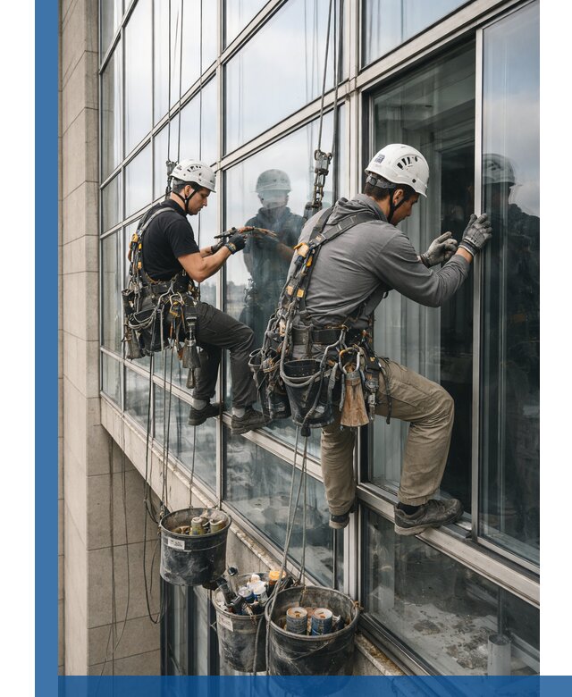 Ремонт витражных конструкций и фасадного остекления в Ступине