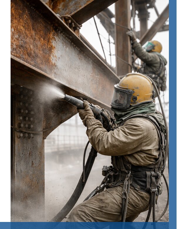 Пескоструйная очистка металлоконструкций в Ступине по 624 р.  ВЫСОТНИК-Стп