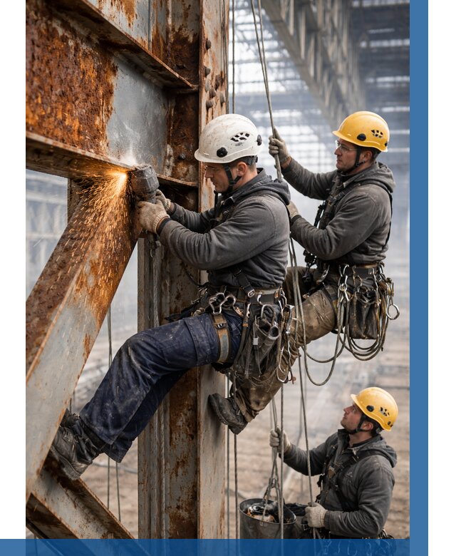 Зачистка металла от ржавчины в Ступине от 364 р. | ВЫСОТНИК-Стп